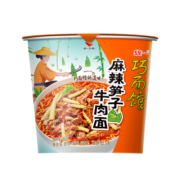 统一 巧面馆方便面 麻辣笋子牛肉面108g*12桶整箱装新老包装随机发货