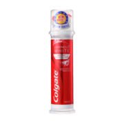 高露洁（Colgate）耀白去渍美白牙膏亮白牙齿去牙渍去黄去烟渍进口直立按压式 耀白去渍直立式100ml