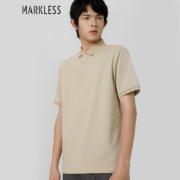 PLUS会员：Markless 男士短袖POLO衫 PLB3637M