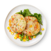 大希地 早餐半成品食品虾排 160g/盒蔬菜虾饼3盒12个