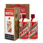 京东百亿补贴：茅台（MOUTAI）飞天 53度 酱香型白酒 500ml*2 海外版送礼袋（中秋送礼）