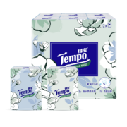 得宝(Tempo) 手帕纸 迷你4层加厚纸巾 7张*12包 茉莉花味