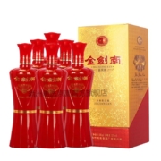 京东百亿补贴：剑南春 2021年产 金剑南鉴赏版 52度浓香型白酒 500mL*6瓶整箱