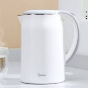PLUS会员：Midea 美的 MK-SH17M301 电水壶 1.7L 极地白