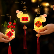 2023新款 中秋节 儿童竹编 手提灯笼