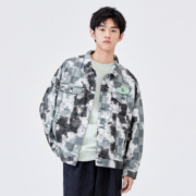 Semir 森马 男士印花牛仔夹克 10A7122108911