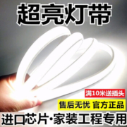 雷迪航 灯带led超亮双排客厅灯带吊顶家用白光高亮灯带超亮线条灯长条户外防水 3D弧面-豪华版110珠/米【白光】