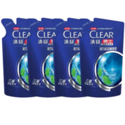 清扬（CLEAR）洗发露 活力运动薄荷型200g*4袋【共4袋】