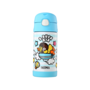 膳魔师（THERMOS） 保温杯 350ml 真空不锈钢儿童吸管杯 F4011-BD-BL 大黄鸭 蓝色