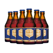 概率券：智美（Chimay）蓝帽啤酒 修道士精酿 啤酒 330ml*6瓶 比利时进口*2