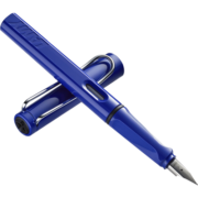 凌美(LAMY)钢笔 safari狩猎系列 蓝色 单只装 德国进口 F0.7mm送礼礼物