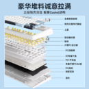 狼蛛（AULA）F75客制化机械键盘gasket结构全键热插拔无线三模蓝牙电竞游戏办公 冰川蓝-单模-收割者轴269元