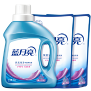 再降价，plus会员:蓝月亮深层洁净洗衣液4斤:1kg*1瓶+500g*2补充装