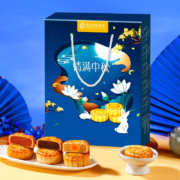 PLUS会员：西瓜味的童话 月饼礼盒  情满中秋 540g