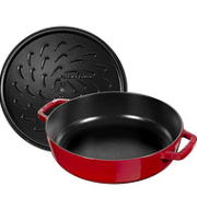 法国国宝级，Staub 珐宝 40511-474-0 圆形带盖铸铁砂锅 28cm