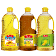 京东百亿补贴:鲁花  低芥酸特香菜籽油+特香压榨玉米胚芽油+压榨特香葵花仁油各900ml