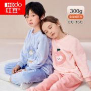 Hodo 红豆 宝宝绒系列 儿童法兰绒睡衣家居服套装 多款
