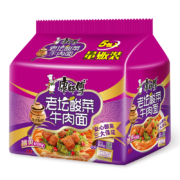 京东百亿补贴：康师傅方便面 经典老坛酸菜牛肉 五连包
