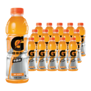 plus会员、首购礼金：百事可乐 佳得乐 GATORADE 橙味 补充电解质 功能运动饮料 600ml*15瓶整箱＋凑单品