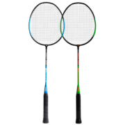 李宁（LI-NING） 羽毛球拍轻型初学训练耐打双拍ka son成人中小学生儿童 李宁旗下 红蓝对拍+2只球