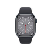 京东百亿补贴：苹果 Apple Watch Series 8 45mm GPS版 午夜色铝金属表壳+午夜色橡胶运动表带