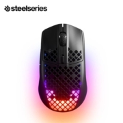 赛睿(SteelSeries)洞洞鼠系列 Aerox 3 无线/蓝牙游戏鼠标 三模连接 镂空便携  69轻量化 哑光面 黑色