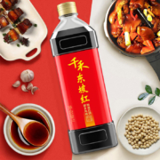 千禾 东坡红 零添加纯酿红烧特级老抽酱油 1L*2件