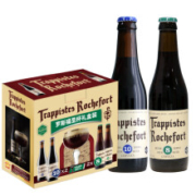 罗斯福（Rochefort） 圣杯礼盒 修道士精酿 啤酒 330ml*4瓶+酒杯1支x2件
