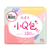 高洁丝护垫40片150mm小Q包丝薄护垫