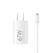 新品上市：Xiaomi 小米 67W GaN 小布丁充电器套装 (USB-C）6A MAX大电流 1.5m线长