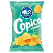 有券上、PLUS会员：copico 可比克 小弯曲纯切薯片青柠味 62g