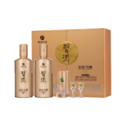 PLUS会员：XIJIU 习酒 金钻礼盒 酱香型白酒 53度（含酒杯） 500ml*2瓶礼盒装+赠金钻200ml