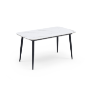 芝华仕 岩板饭桌大理石纹 长方形桌子 PT074餐桌(无餐椅）779元包邮