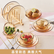 Pyrex OV7-E/SZXY 高硼硅玻璃餐具套装 7件套 琥珀色