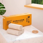 纯竹工坊 本色无芯卷纸 4层 12卷