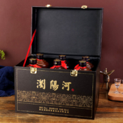 浏阳河 康乾盛世 53度酱香型白酒500mL*6瓶 仿皮礼盒装