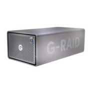 闪迪大师极锐 12TB 双盘位企业级桌面移动硬盘 G-RAID™ 2 磁盘阵列 双雷电3接口 内置7200转 高速 桌面存储