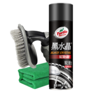 龟牌（Turtle Wax）黑水晶轮胎釉套装轮胎上光剂保护剂光亮剂清洗剂轮毂450ml TC-153