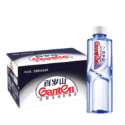 百岁山矿泉水348ml*24瓶 饮用天然水 1箱