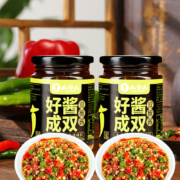 超级补贴：山里人 0脂肪蒜蓉酱 230g*2瓶