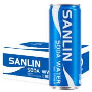 三麟 自流泉苏打水 330ml*24罐