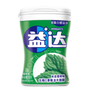 plus会员：益达无糖口香糖 冰凉薄荷味约40粒56g/瓶