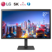 LG 27MD5KL 27英寸 5K超高清 IPS屏 雷电3接口（94W供电） 兼容Mac DCI-P3 99% 内置摄像头和音箱 显示器