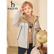 HAZZYS 哈吉斯 儿童摇粒绒厚风衣