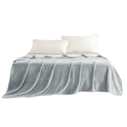 京东京造撸猫毯法兰绒毯空调毯加厚毯沙发午睡盖毯 小灰灰 150x200cm
