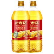 京东百亿补贴:长寿花 压榨一级花生油 400ml*2