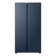 京东百亿补贴：Haier 海尔 冰箱对开门 双变频节能风冷 526升 星石蓝+黑金净化保鲜+90°悬停