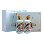 茅台（MOUTAI）【现货】贵州茅台酒 生肖茅台纪念酒 53度酱香型白酒 兔年生肖 375ml*2瓶 礼盒装