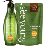 滋源无硅油无患子油性洗发水露袋装顺滑洗头膏洗发乳265ml+235ml