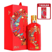 plus会员、需抢券：MOUTAI 茅台 喜宴 中国红 43%vol 酱香型白酒 500ml 单瓶装
